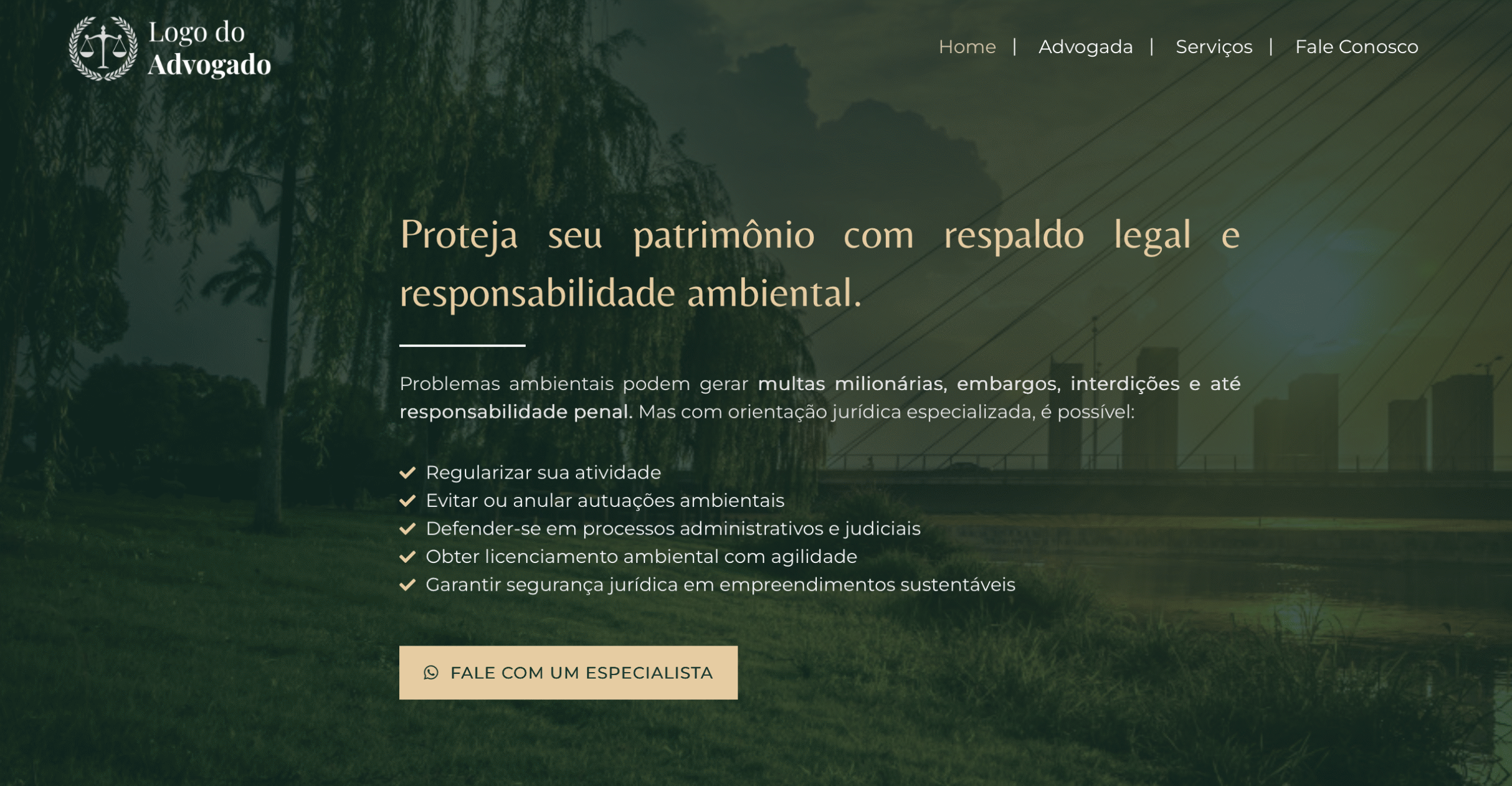 Landing Page Direito Ambiental