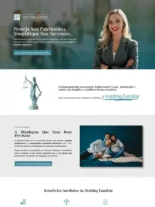 landing page holding patrimonial